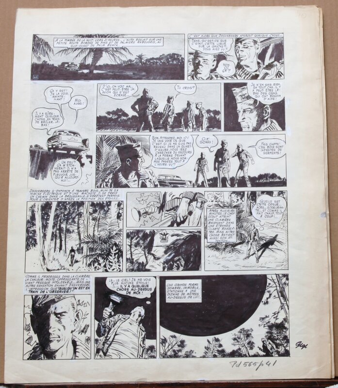 Robert Gigi, Jacques Lob, Page 49 - les apparitions Ovni - Dargaud - Comic Strip
