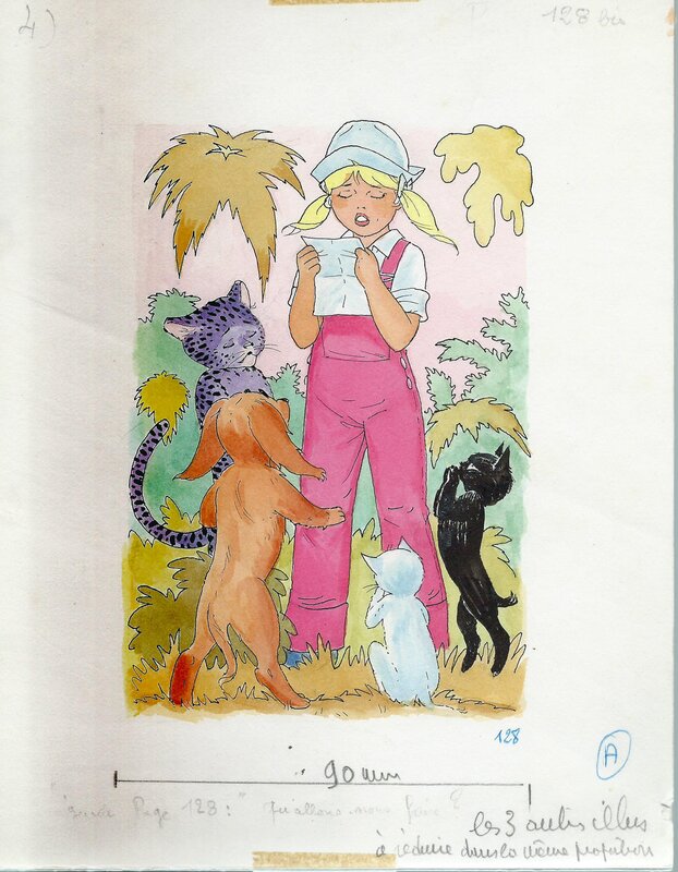 Jean Sidobre, Mademoiselle Caroline - Illustration originale