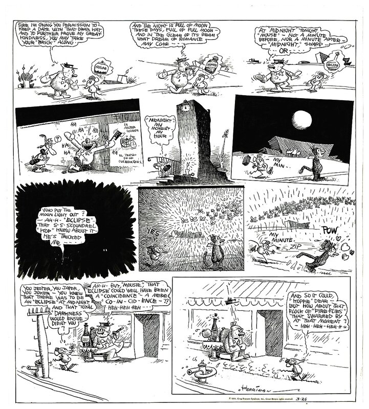 George Herriman Krazy Kat Sunday 1934 - Comic Strip
