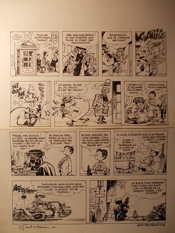 Marc Wasterlain, Le Docteur Poche, « Le Pivert Jaune pâle », planche 5, 1977. - Comic Strip