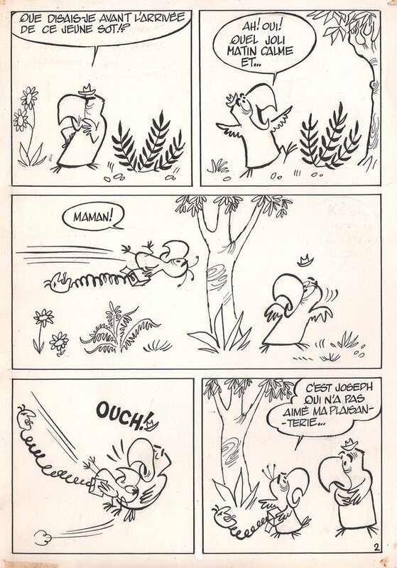 Bara, Kéké le Perroquet, planche 2, circa 1961. - Comic Strip