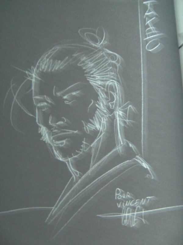 Frédéric Genêt, Dédicace pour Samurai - Sketch