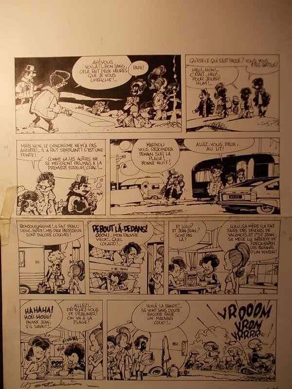 Marc Wasterlain, Le Docteur Poche n° 3, « Les belles Vacances », planche 19, 1979. - Comic Strip