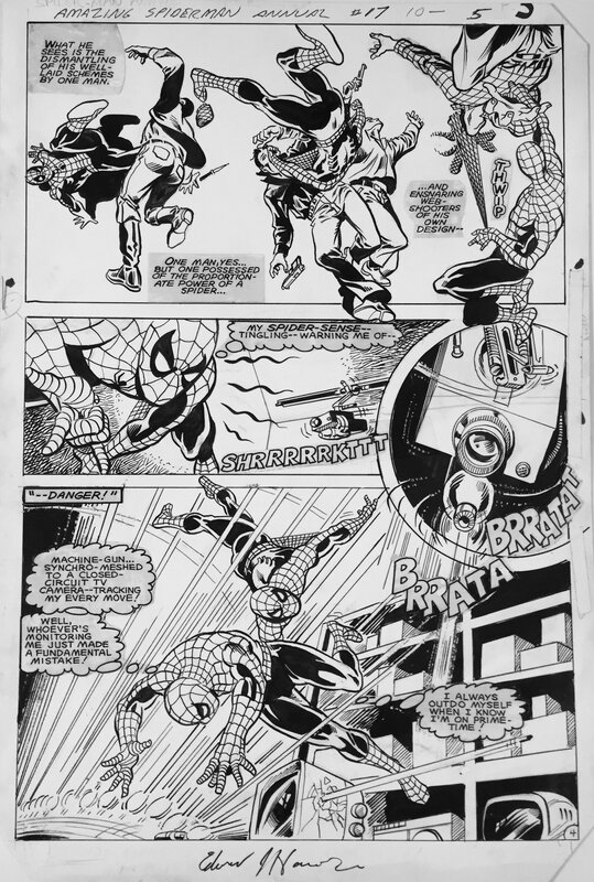 Ed Hannigan, Jim Mooney, Amazing Spider man annual #17 - Planche originale