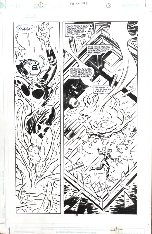 Catwoman #4 Page 18 par Darwyn Cooke, Mike Allred, Ed Brubaker - Planche originale Catwoman #4 Page 18 par Darwyn Cooke, Mike Allred, Ed Brubaker - Planche originale