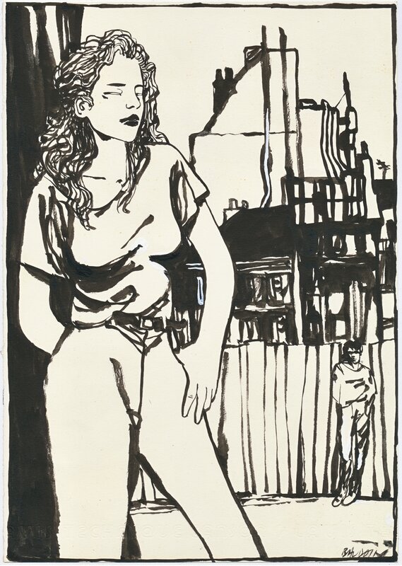 Femme by Edmond Baudoin - Original Illustration