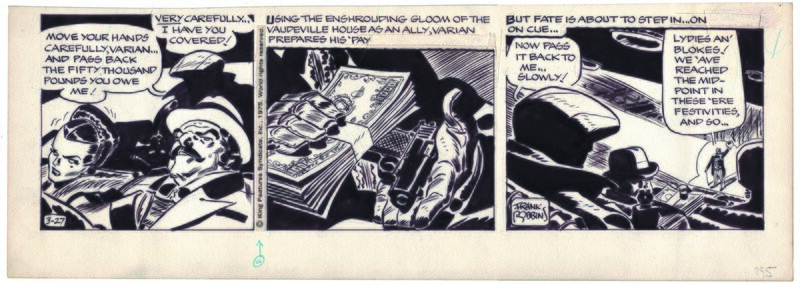 Frank Robbins, Johnny Hazard, strip 23-03-75 - Planche originale