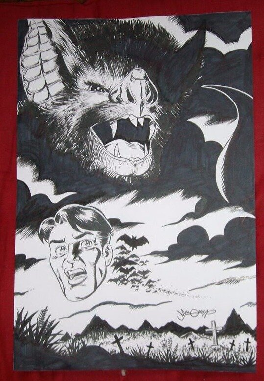 Chris Malgrain, Couverture de Golden Legends 1 : Dracula, paru chez Univers Comics. - Original Cover