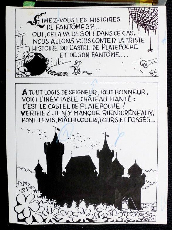Jacques Devos, « Un Clou chasse l'autre », mini-récit n° 502, planche 3, 1970. - Comic Strip