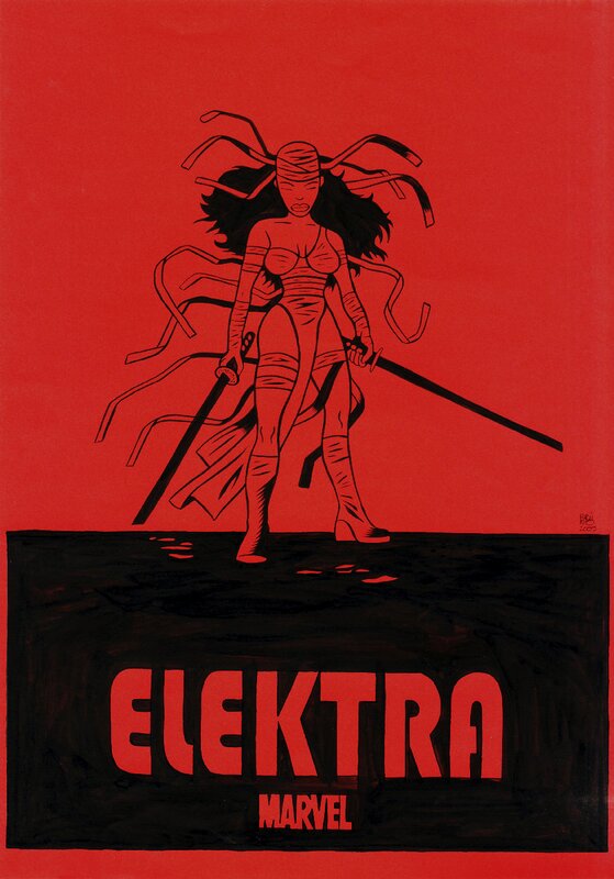 Brüno, Elektra - Original Illustration