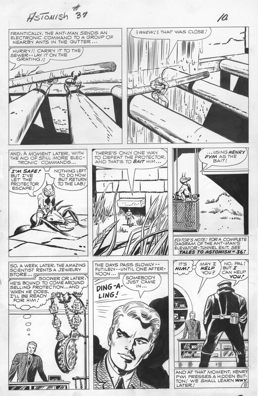 Jack Kirby, Dick Ayers, Stan Lee, Ant-Man - Tales to Astonish #37 - PL 10 - Planche originale