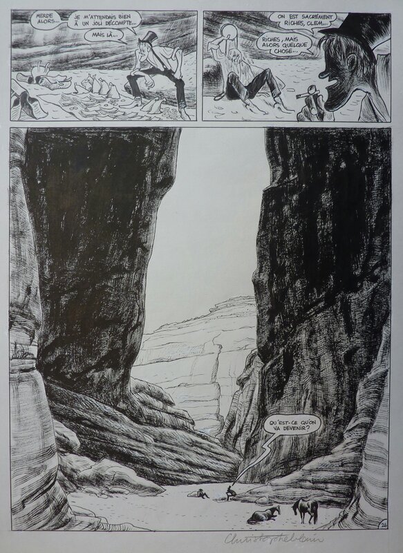 Christophe Blain, Gus - tome 4 (page 28) - Planche originale