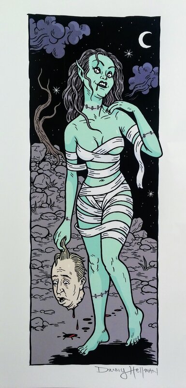 Femme Ghoul par Danny Hellman - Illustration originale