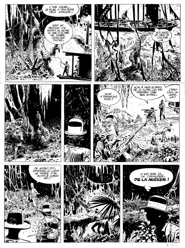 Jim Cutlass page by Christian Rossi, Jean Giraud - Comic Strip