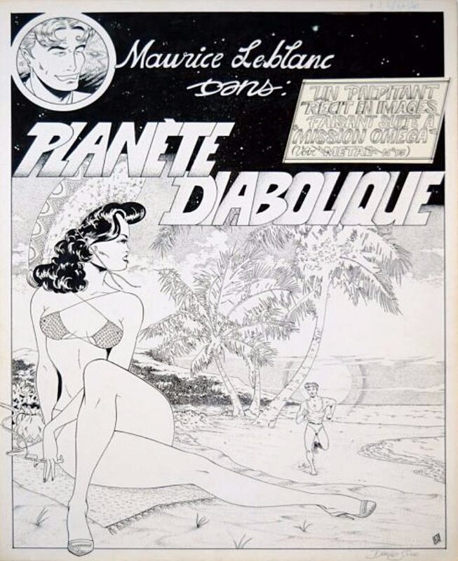 Denis Sire, Menace Diabolique - Planche originale