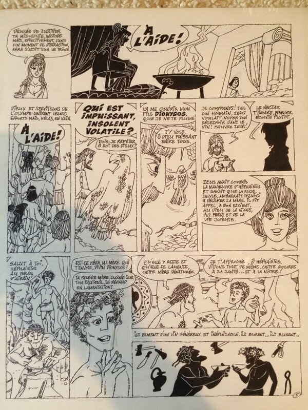 Georges Grammat, Page 5 mythologie par les bulles - Comic Strip