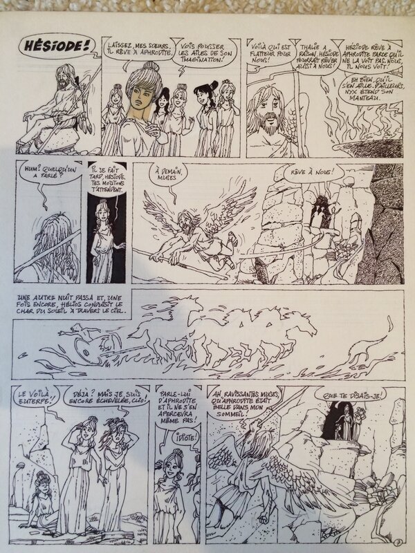 Georges Grammat, Page 7 de Hésiode ou la création du monde - Comic Strip