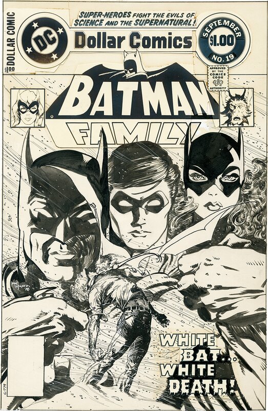 Mike Kaluta, Couverture originale de Batman Family #19 - Septembre 1978. - Couverture originale