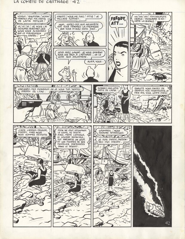 Yves Chaland, Yann, La Comète de Carthage - PL 42 - Comic Strip
