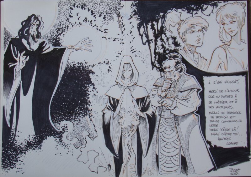 Claude Pelet, Les PIERRES SACRÉES D'ELLIJAHRHEMKHATUM - Original Illustration Claude Pelet, Les PIERRES SACRÉES D'ELLIJAHRHEMKHATUM - Original Illustration