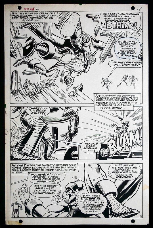 Iron MAN par Johnny Craig - Planche originale
