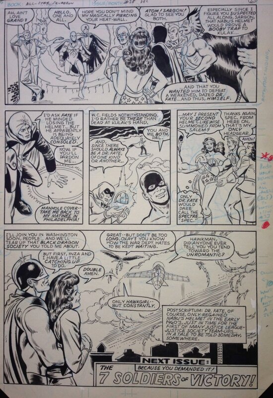 Gérald Forton, All Star Squadron # 28,  DC Comics - Planche originale