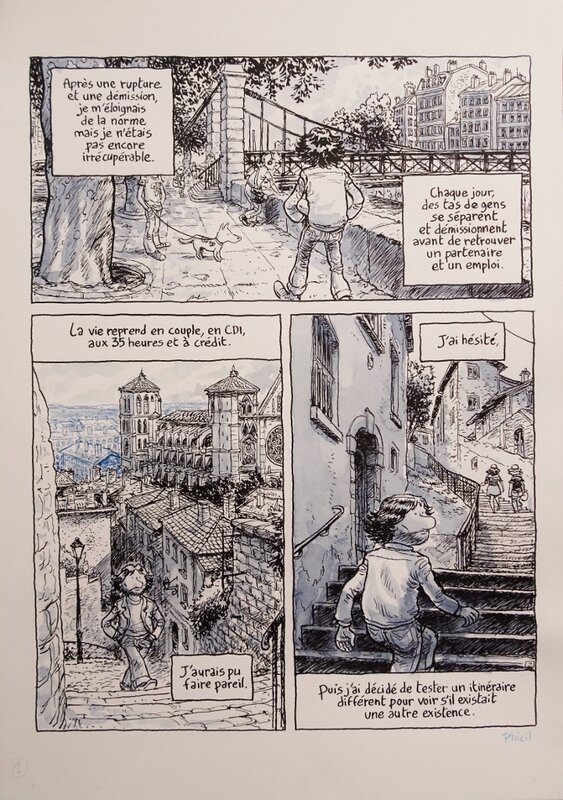 Phicil, La France sur le pouce - Comic Strip