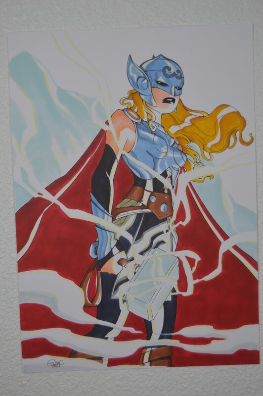 Commission Thor par Elsa Charretier - Planche originale