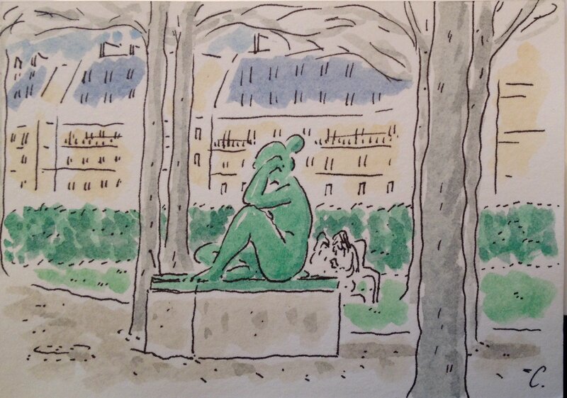 Yves Cotten, Jardin des Tuileries - Aristide Maillol - 