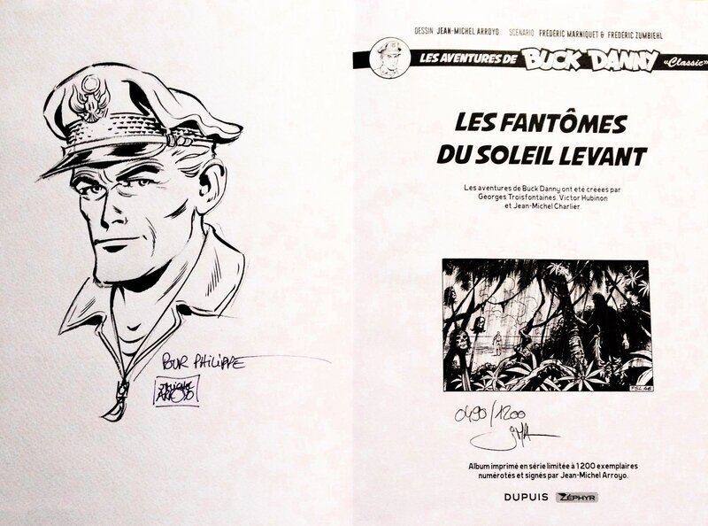Dédicace Jean-Michel  Arroyo - Les Fantômes du Soleil  Levant - Sketch