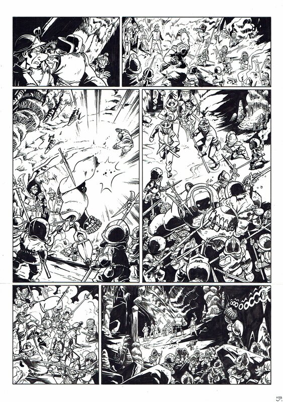 For sale - Romain Baudy, Souterrains - Robot en action - page 65 - Comic Strip