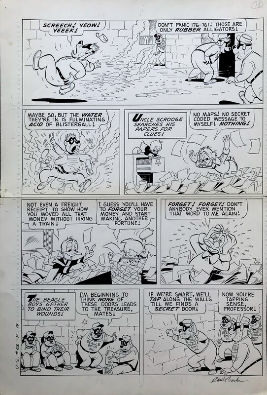 Carl Barks, Uncle Scrooge #63 - House of Haunts - page18 - Planche originale