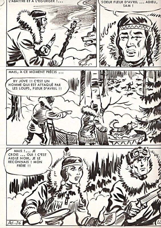 Maxime Roubinet, Sam Boyd, la longue poursuite. Ajax n°36, novembre 1967, SFPI - Comic Strip