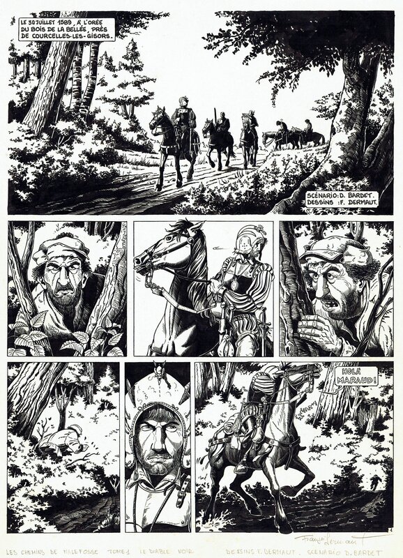 François Dermaut, Daniel Bardet, Chemins Malefosse p1 T1 - Comic Strip