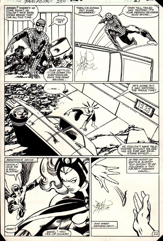 John Byrne - Fantastic Four 250 Page 22 - Comic Strip