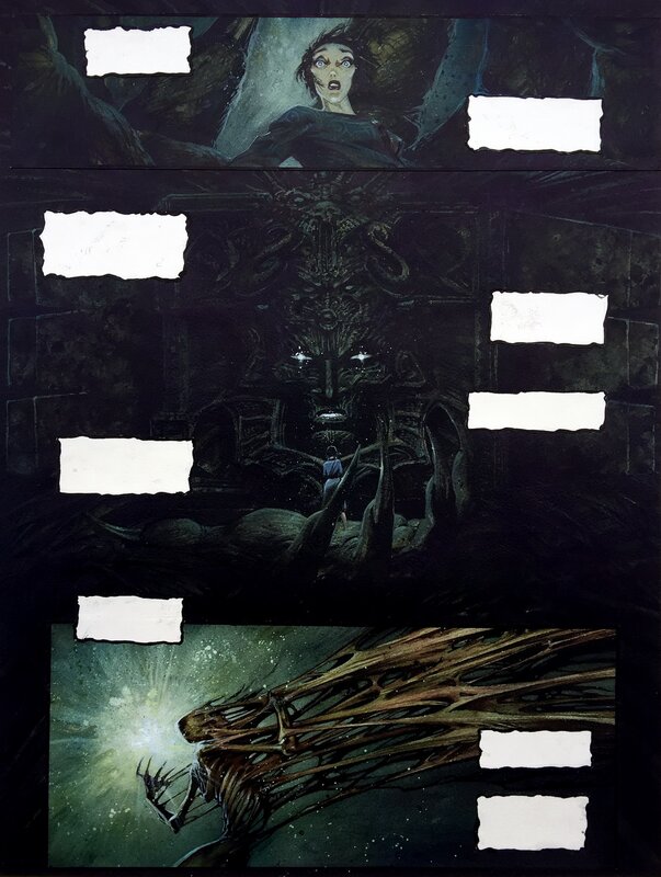 Olivier Ledroit, Xoco - Papillon obsidienne (tome 1) - planche 28 - Planche originale