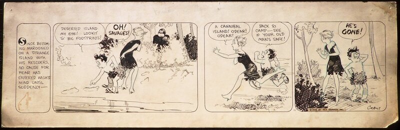 Roy Crane Wash Tubbs Daily 1926 - Planche originale