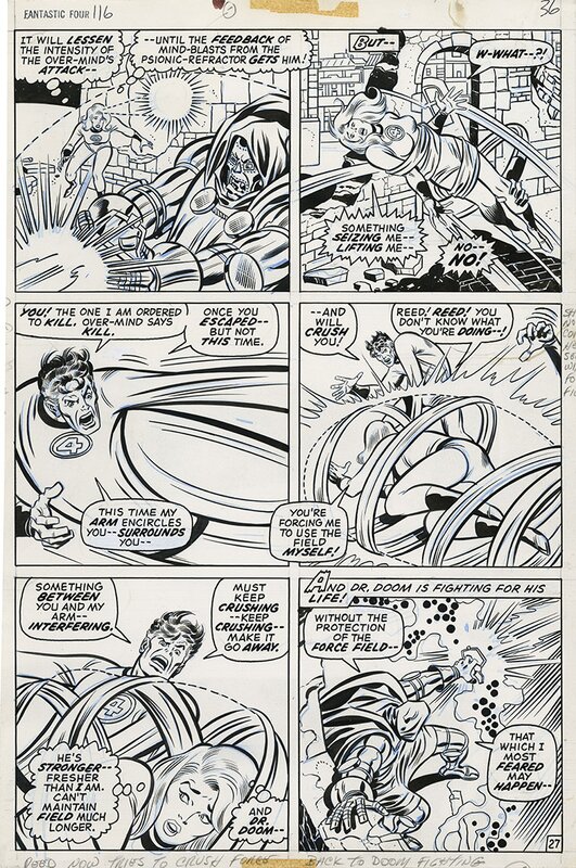John Buscema, Joe Sinnott, Fantastic Four #116 - Planche 27 - Planche originale