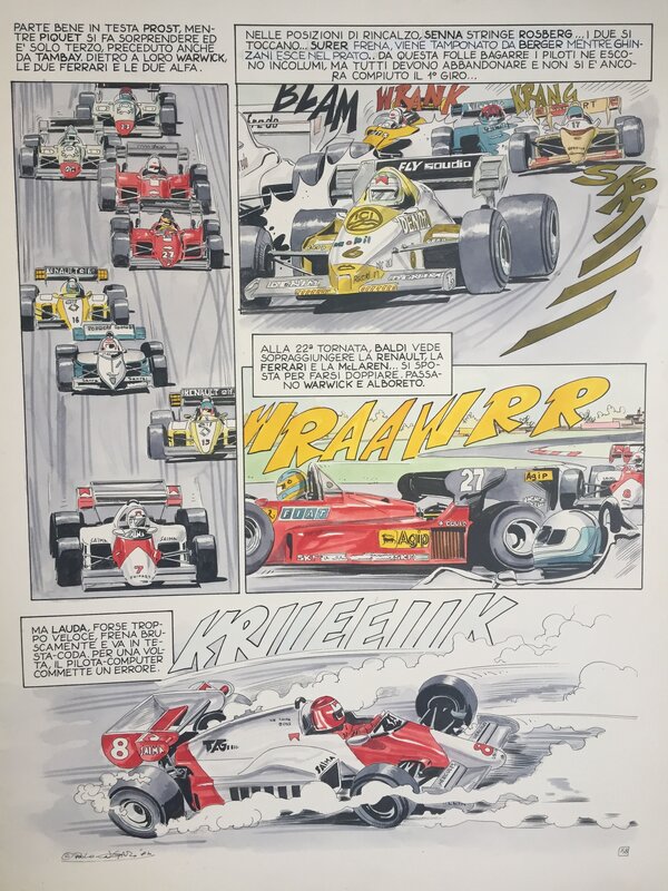 Paolo Ongaro, Il Giallo della Formula 1 - Comic Strip
