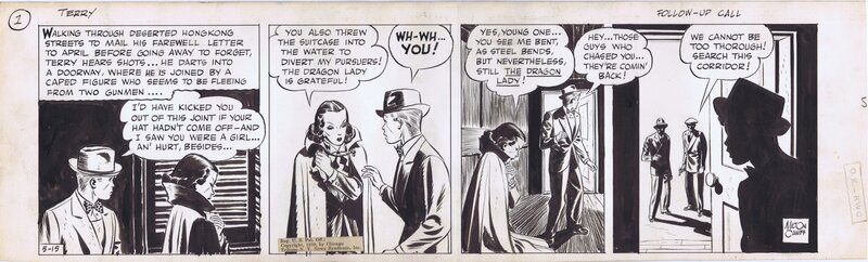 Terry and Pirates daily 5/15/39 by Milton Caniff - Planche originale Terry and Pirates daily 5/15/39 by Milton Caniff - Planche originale