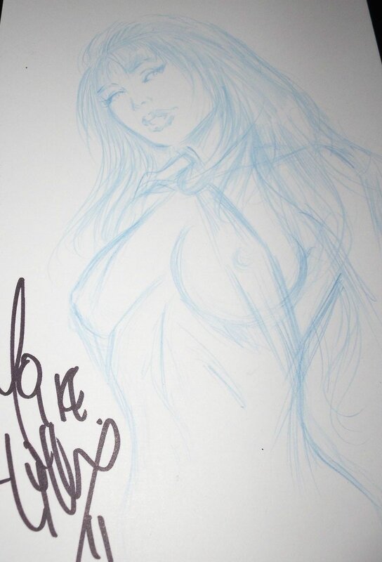 Vampirella by Mike Lilly - Sketch