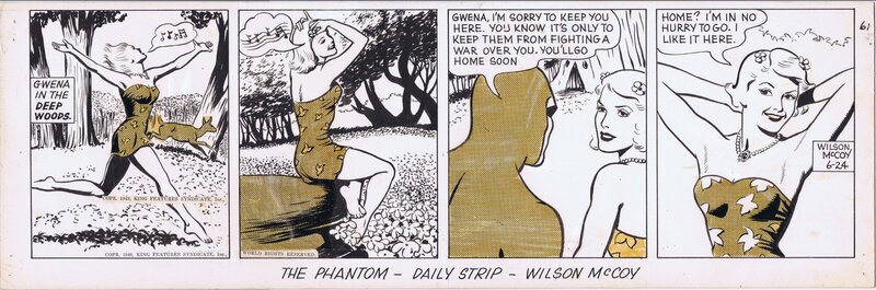 Phantom Daily 6/24/49 by Wilson McCoy - Planche originale