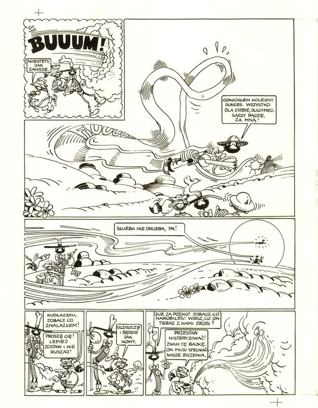 Tadeusz Baranowski, Skąd się bierze woda sodowa - Planche originale Tadeusz Baranowski, Skąd się bierze woda sodowa - Planche originale