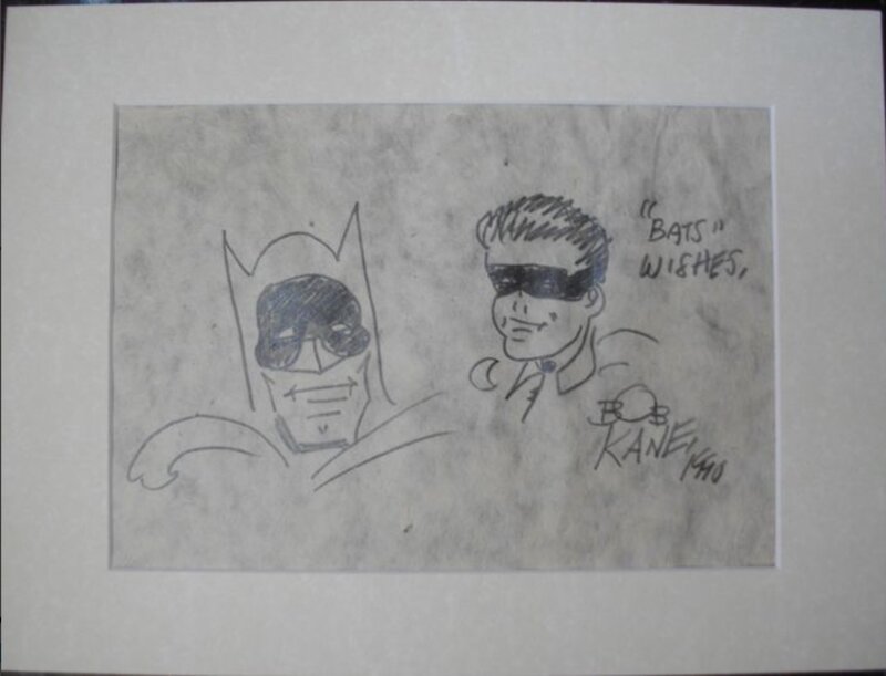 Batman and Robin par Bob Kane - Dédicace