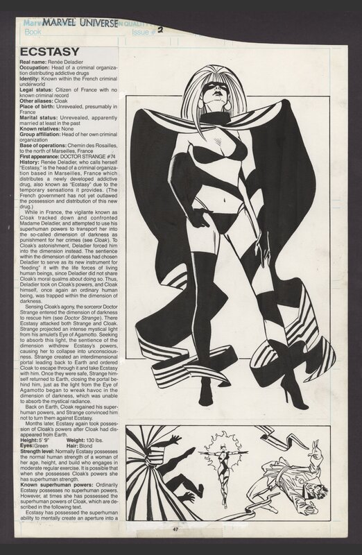 Mike Vosburg, Joe Rubinstein, Ohotmu Update '89 #2 : Ecstasy - Illustration originale
