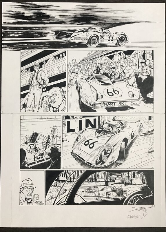 Christian Papazoglakis, 24 heures du mans - 1968 - 1969 - Comic Strip