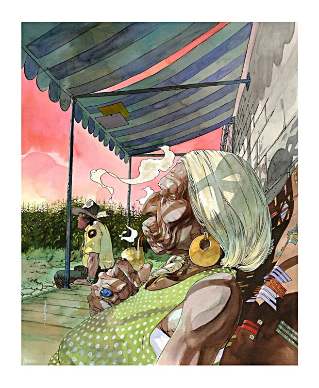 R.M. Guéra, SCALPED Urban comics cover 6 - R.M. GUERA - Couverture originale