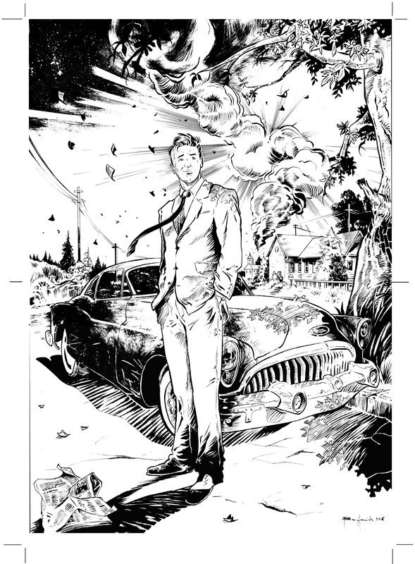 Afif Ben Hamida, Agent Lindlay - Chroniques américaine - Original Illustration
