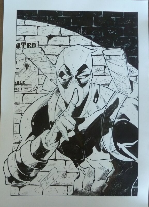 Deadpool by Raúl Lara - Original Illustration