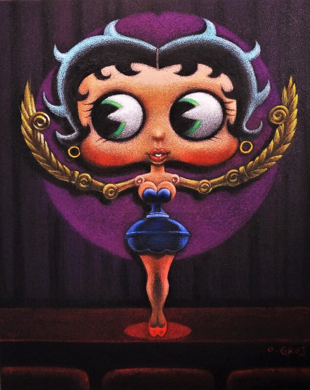 For sale - O'Groj, Hommage à Betty Boop - Original Illustration